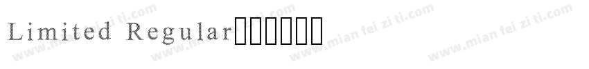 Limited Regular字体转换
